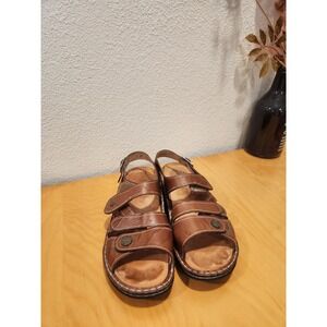 Finn Comfort Gomera Leather Sandals Brown Comfort EU39 US8
